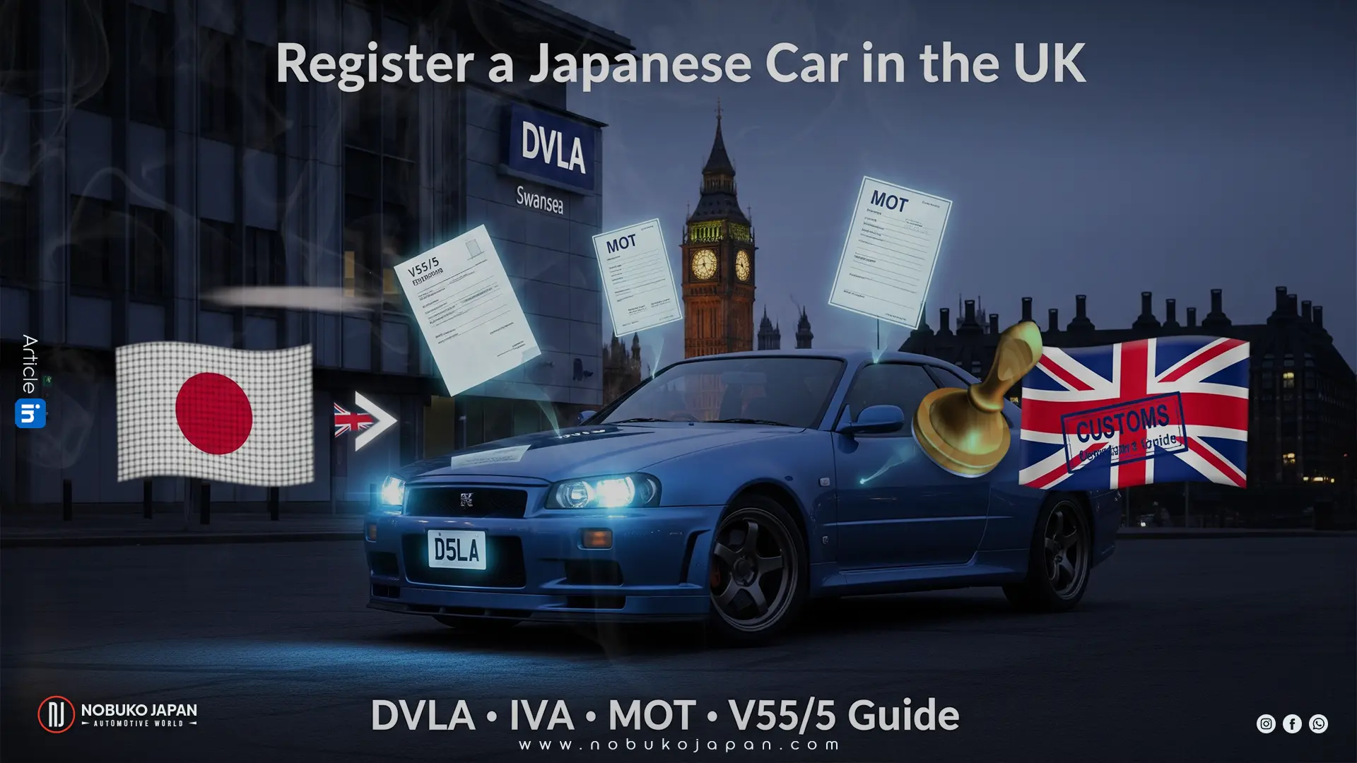 How to register an imported Japanese car in the UK